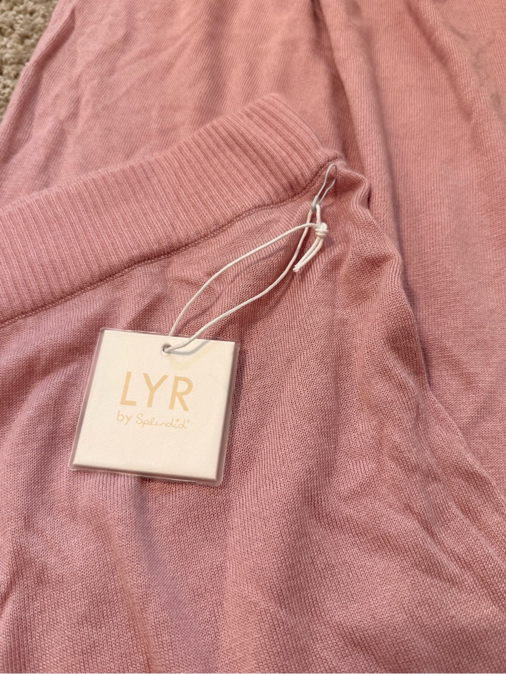 Splendid Dusty Rose Knit Sweaterpants